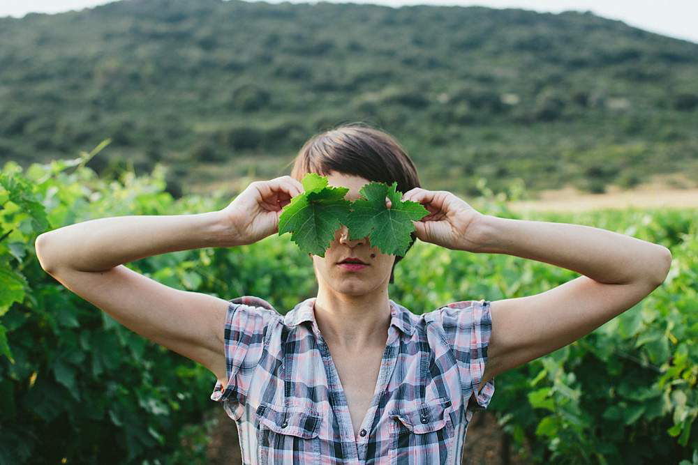 Portrait in vines