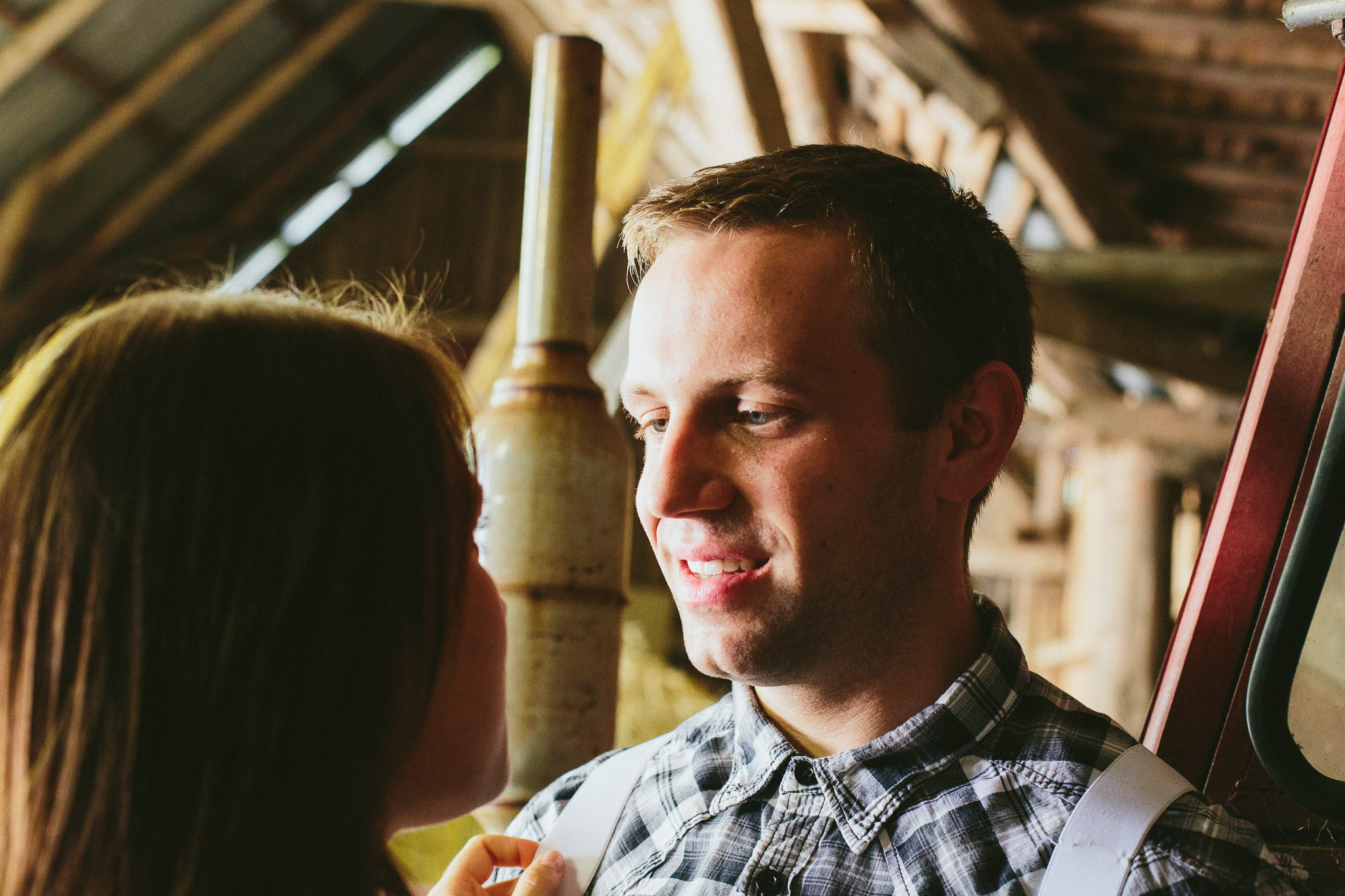 Swedish couple in a farm 