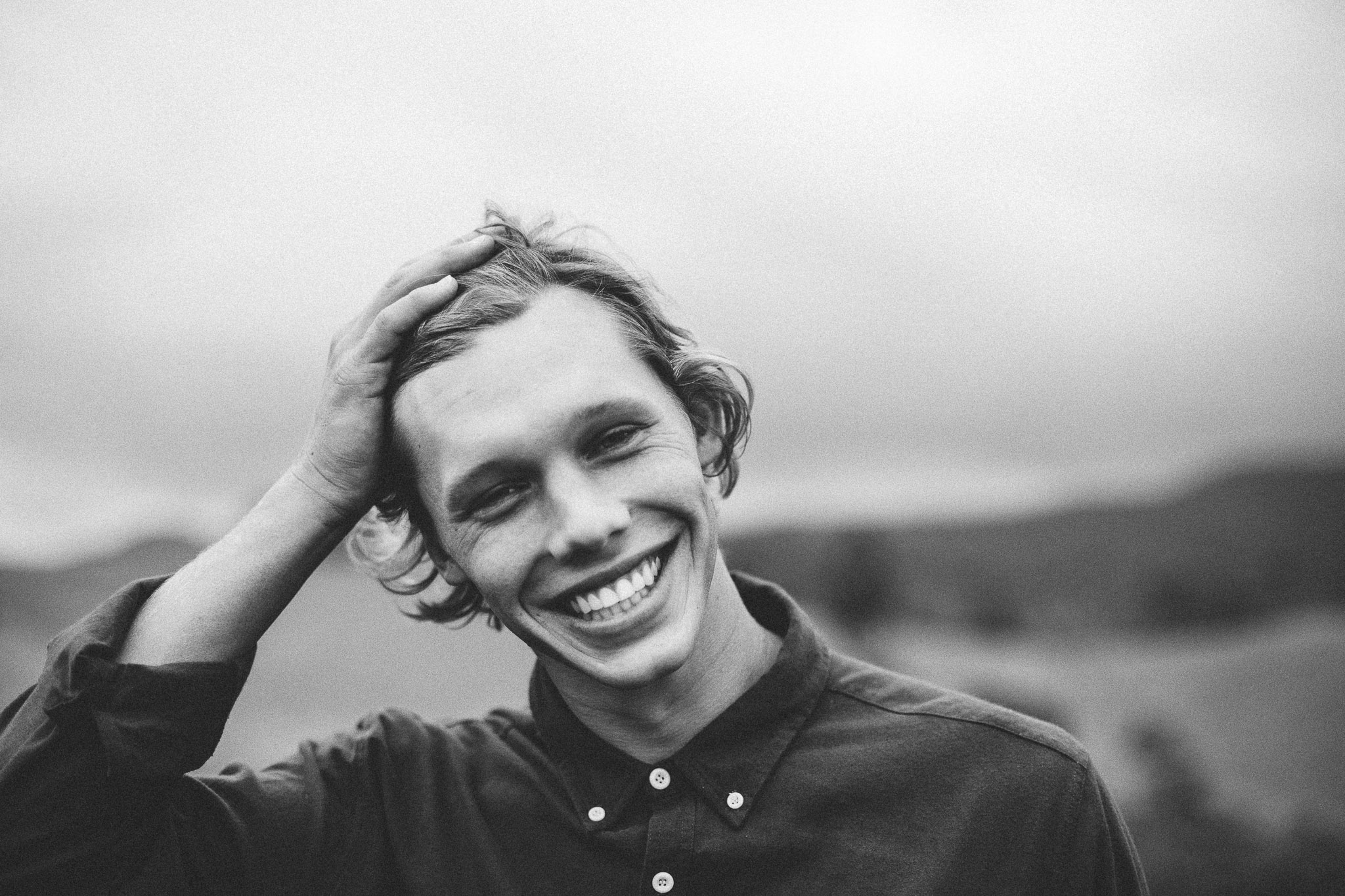 portrait image man photo b&w