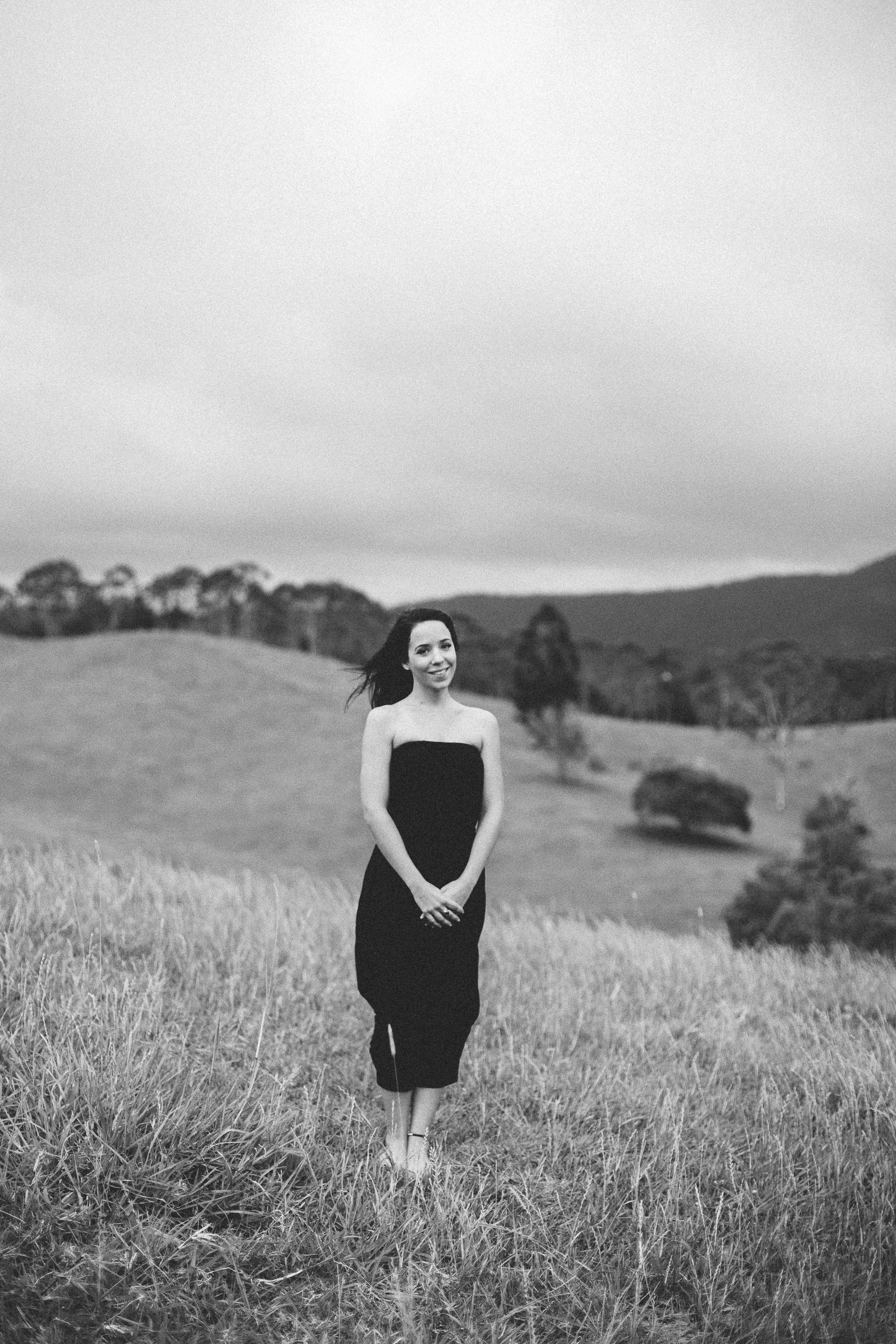 her portrait b&W Australia