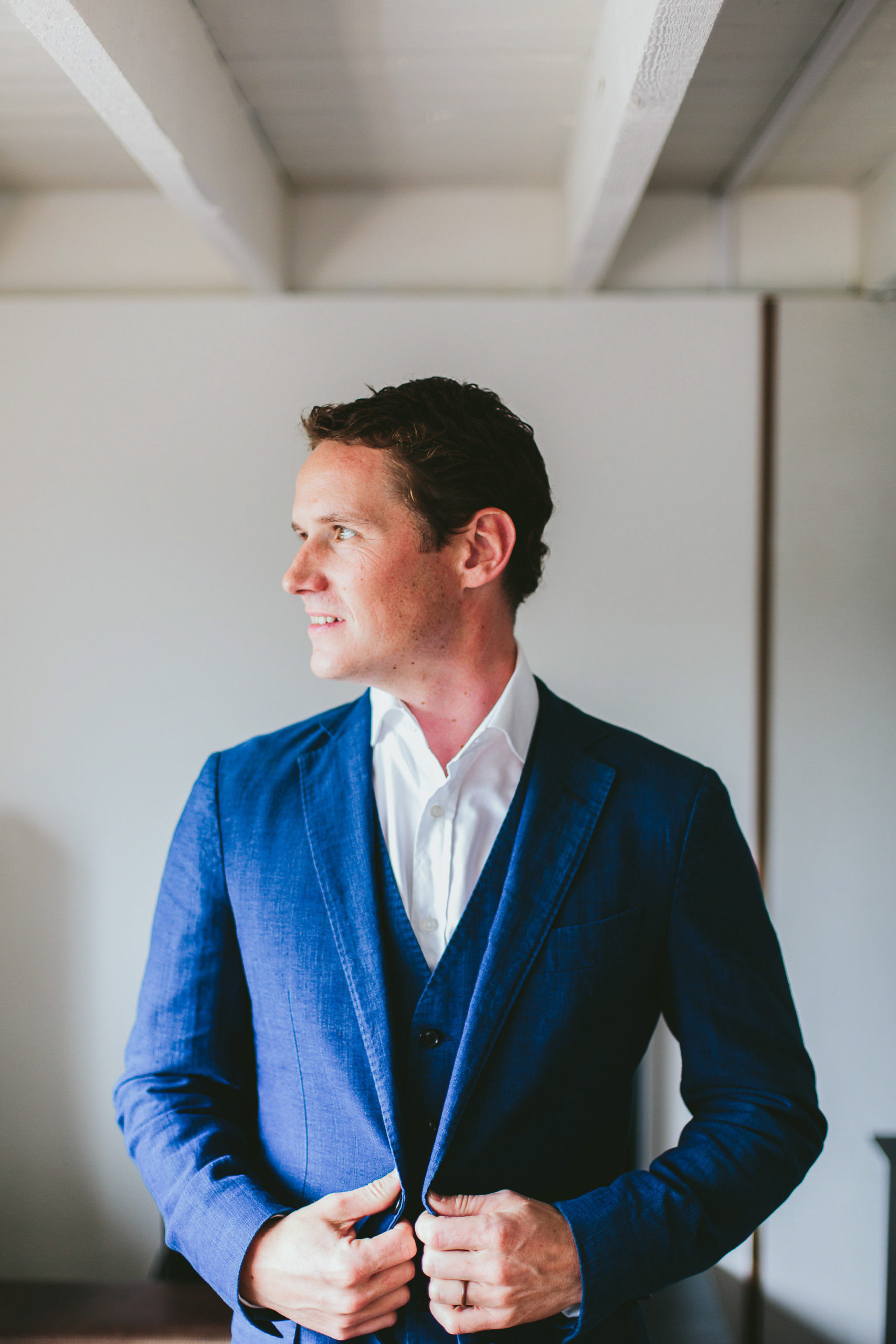 Groom wedding in devon England