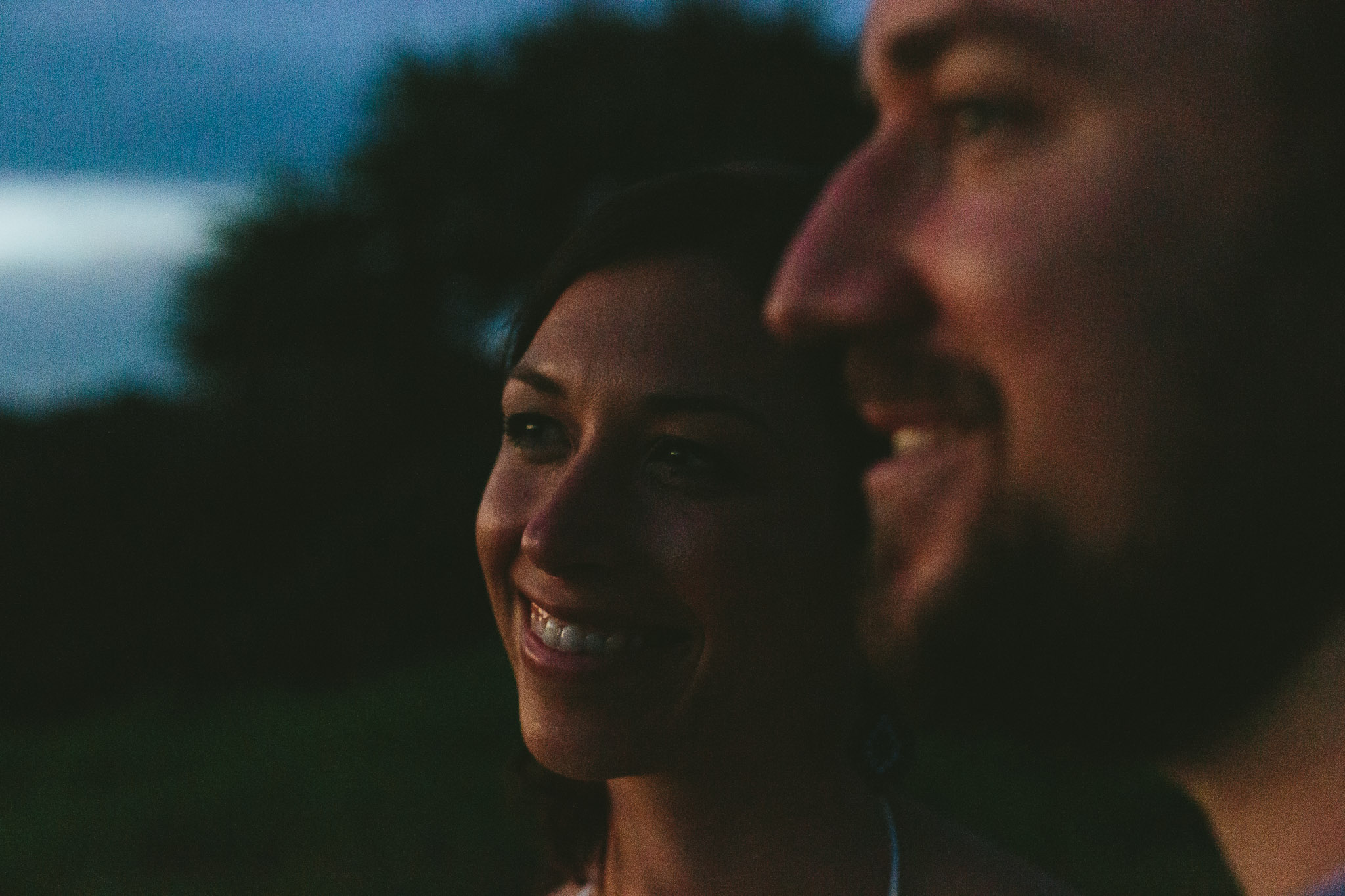 Fingal headland engagement couple photo shoot smiles