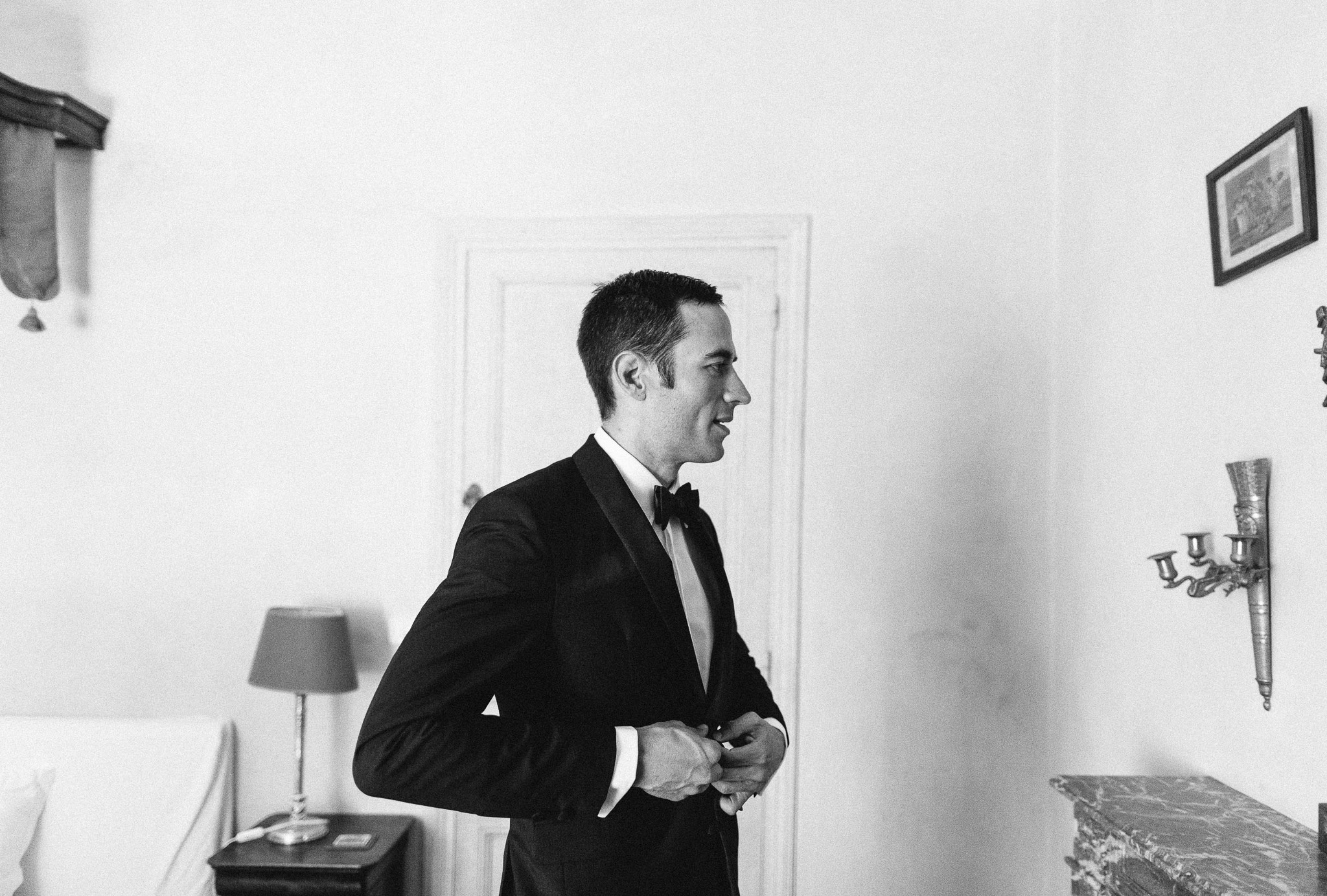 French professional wedding photographer groom