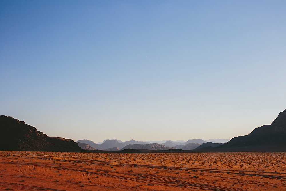 Desert landscape Jordan
