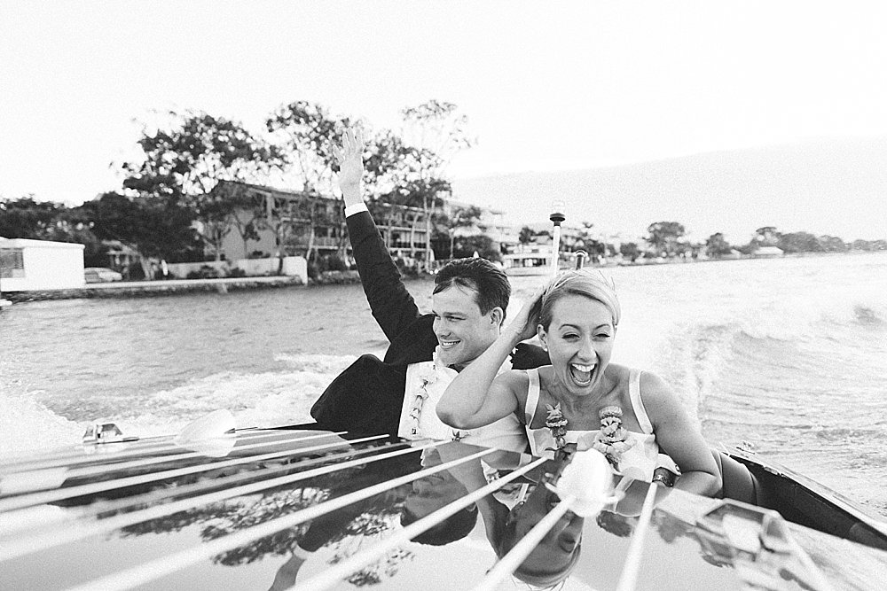 2015 summary of a destination wedding photographer bride and groom on a speedboat