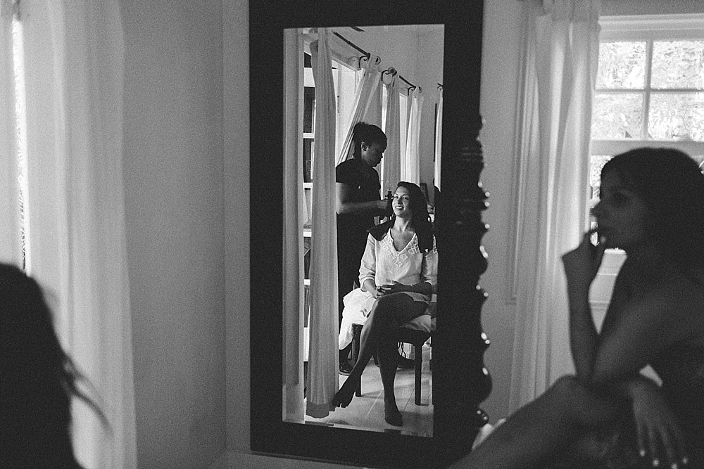 2015 summary of a destination wedding photographer Bridesmaid getting ready Bahamas