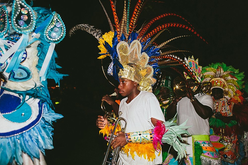 Bahamian wedding party traditional dance