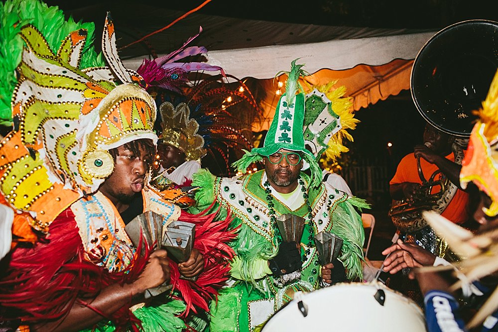 Bahamian wedding party traditional dress