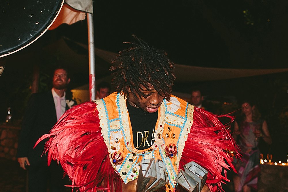 Bahamian wedding party traditional music