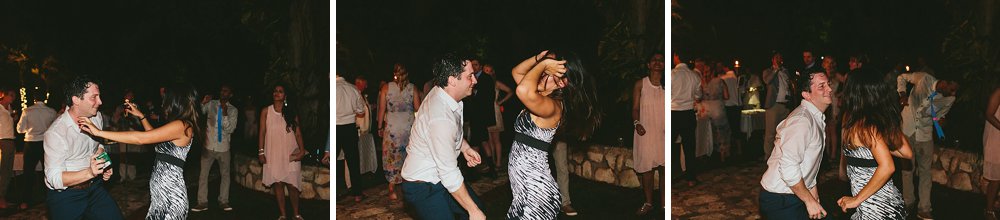 Bahamian wedding party dance