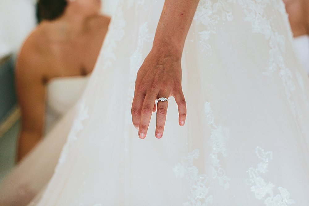 Bahamian bride wedding ring