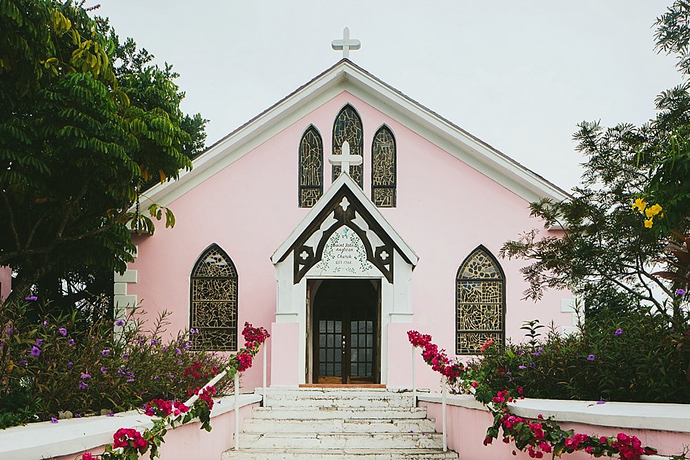 Bahamian pink church