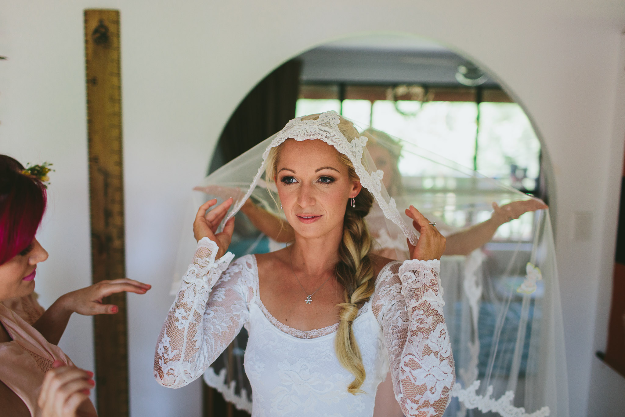 Byron Bay weddings veil
