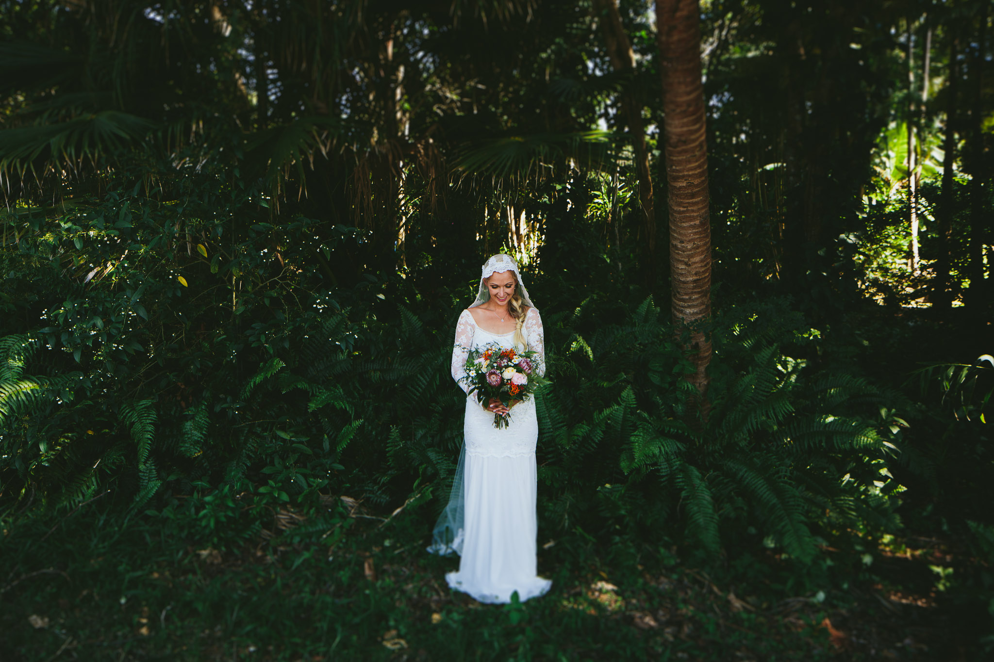 Byron Bay weddings bride portrait