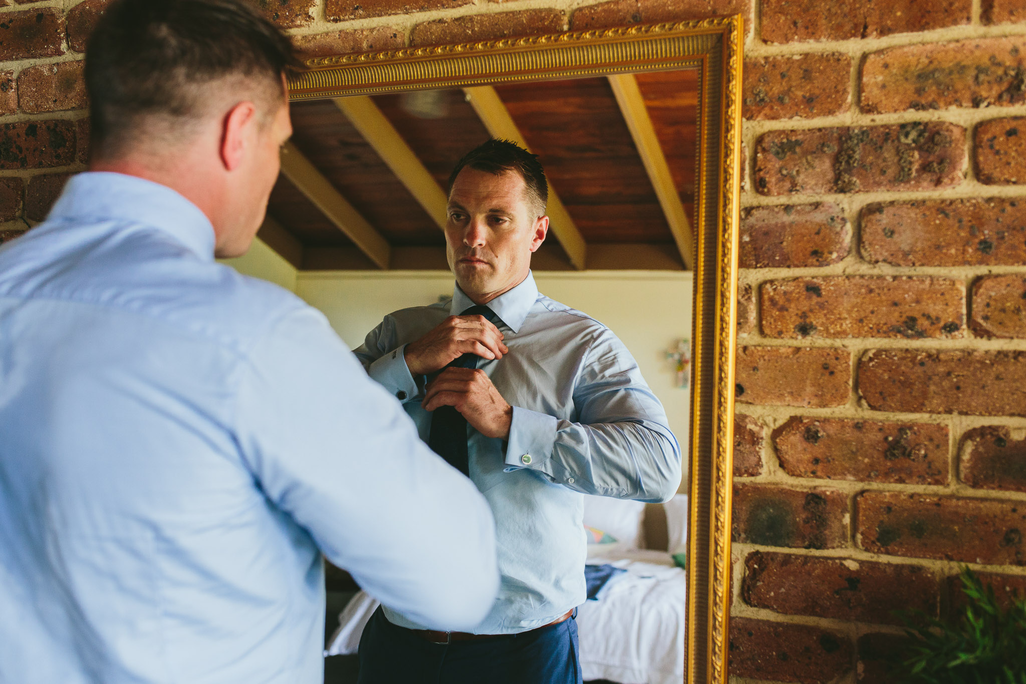 Byron Bay weddings groom tie