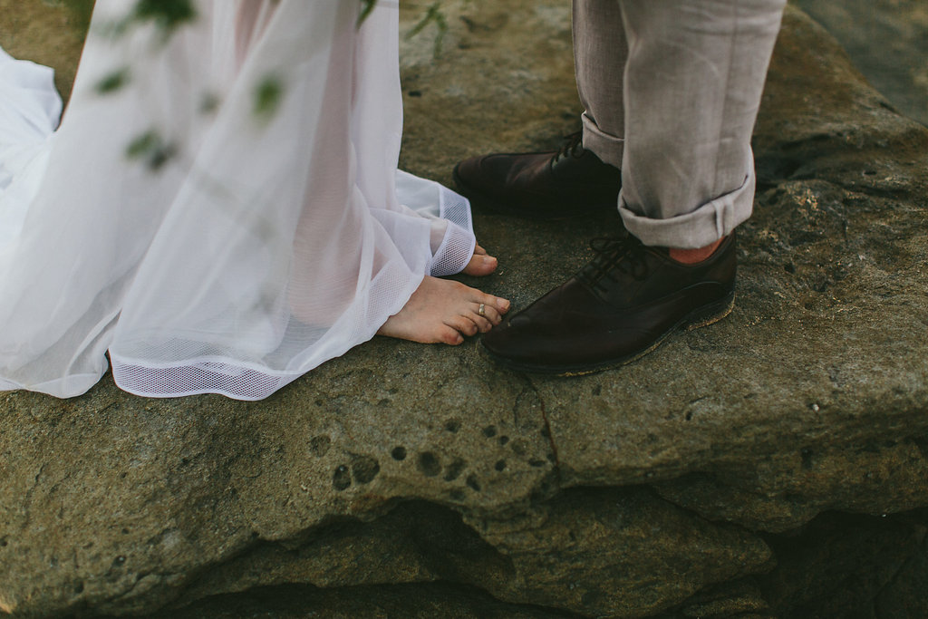 bohémien wedding barefoot bride