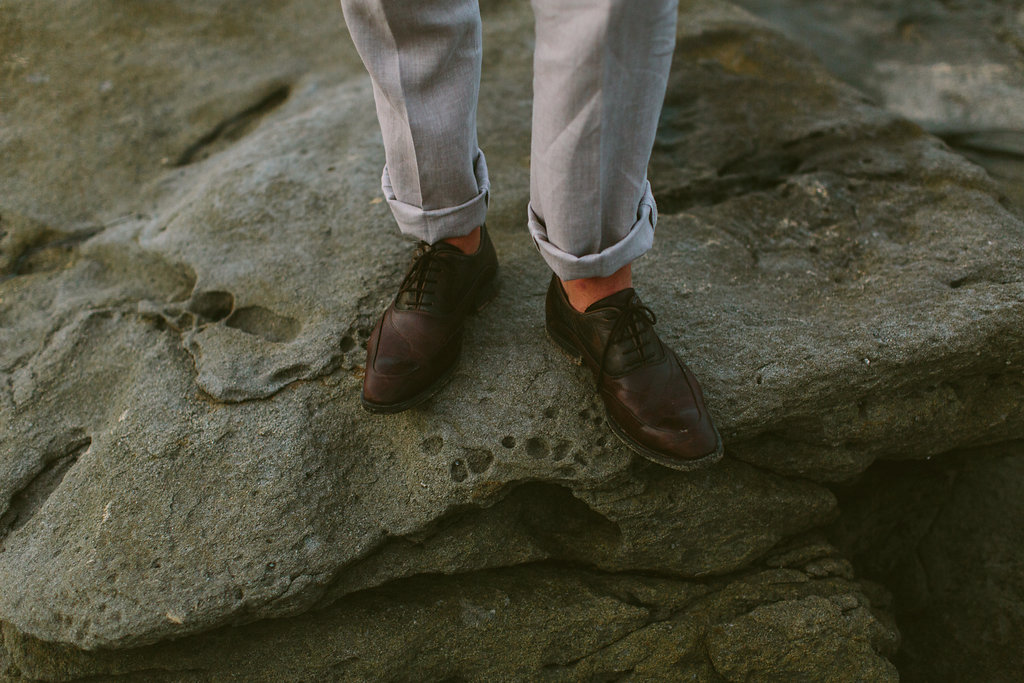 bohémien wedding groom shoes