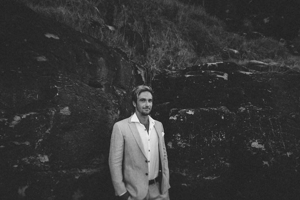 bohémien wedding groom