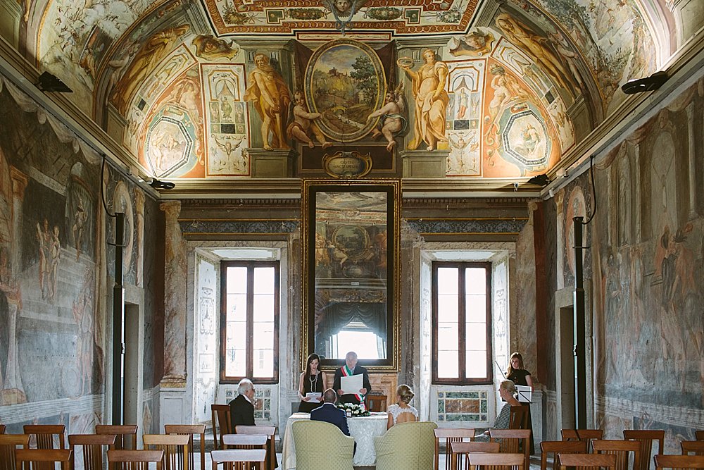 Rome wedding ceremony