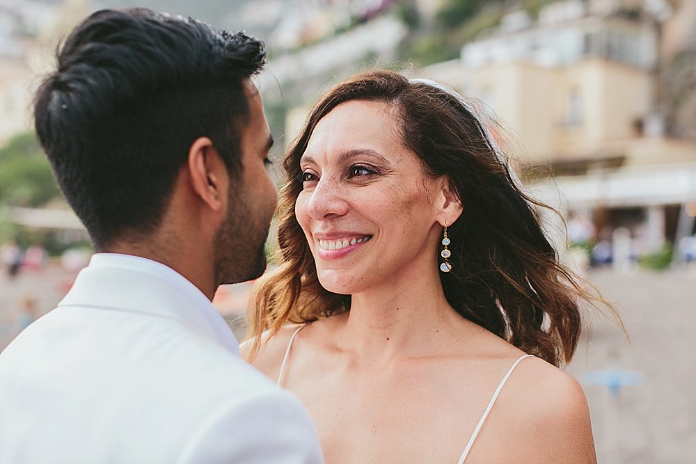 Positano wedding photoshoot bride