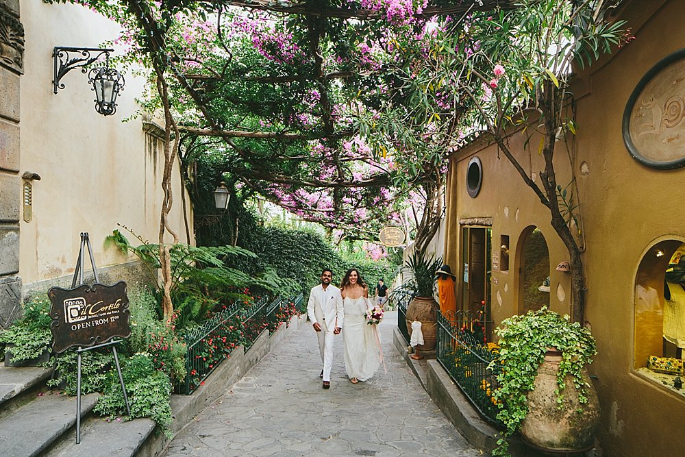 Streets of Positano wedding photographer 