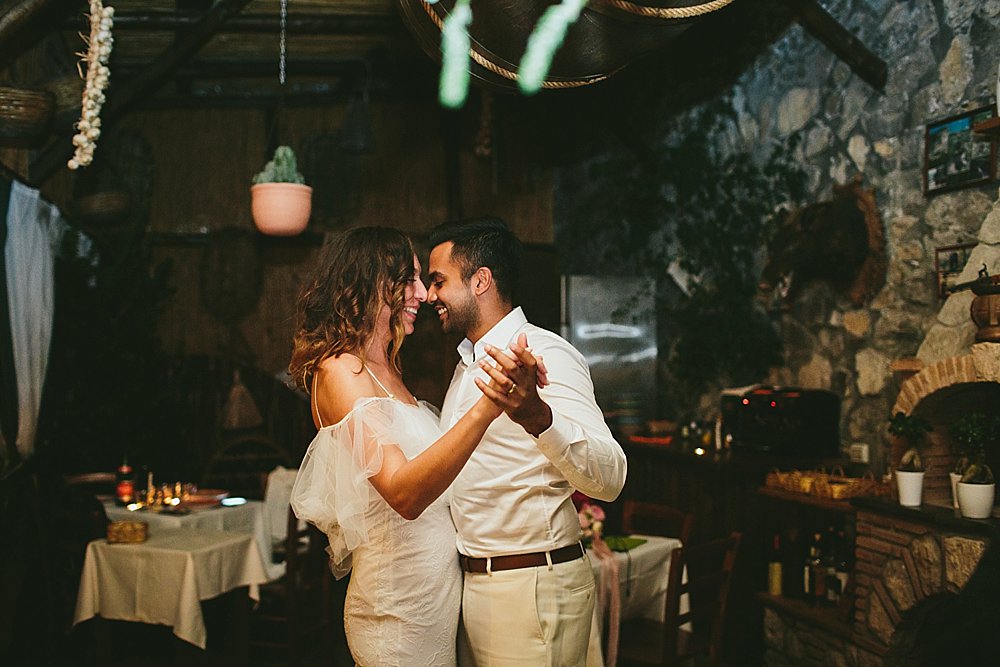 Positano wedding first dance