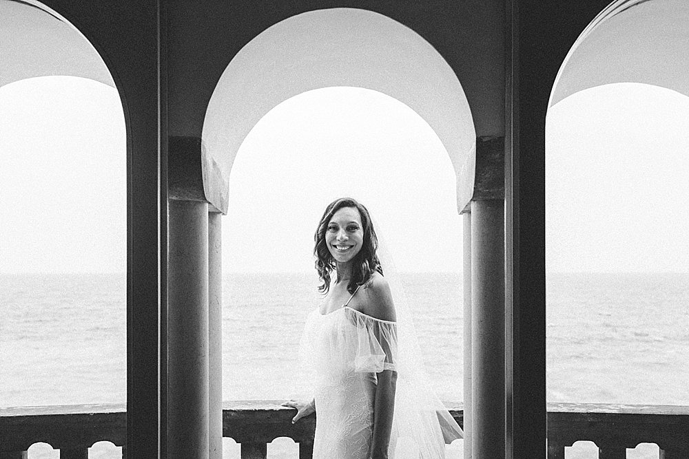 Positano wedding portrait of the bride
