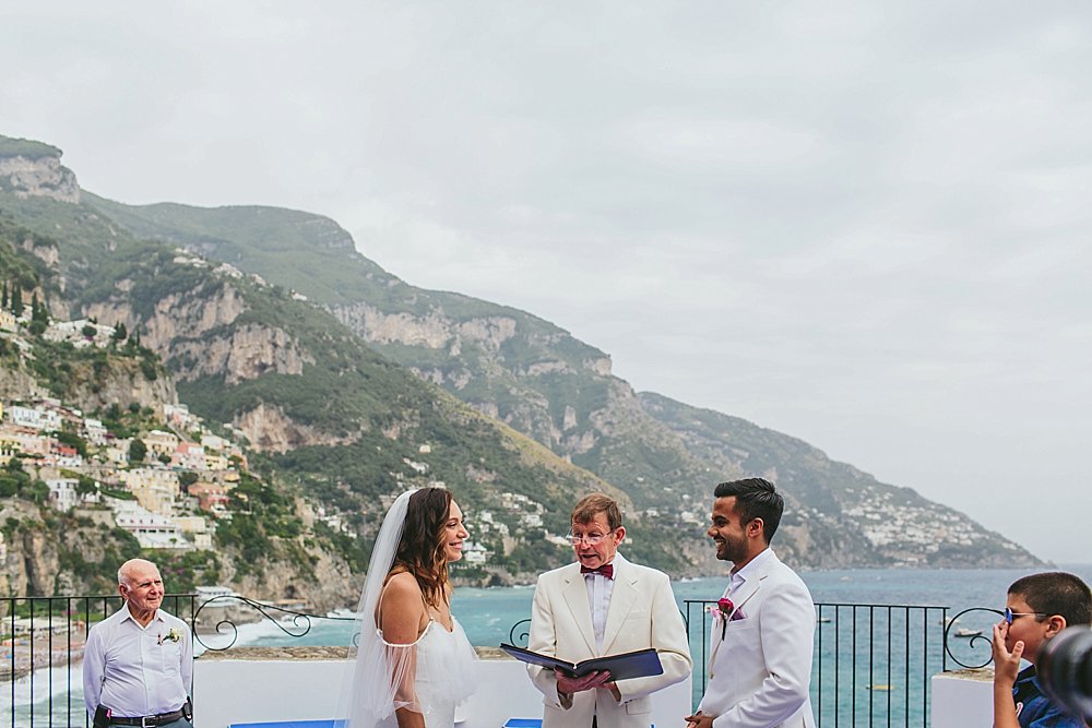Positano wedding ceremony