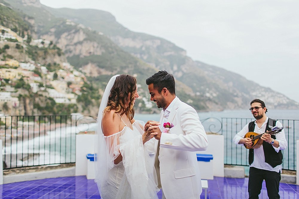 Positano wedding first dance