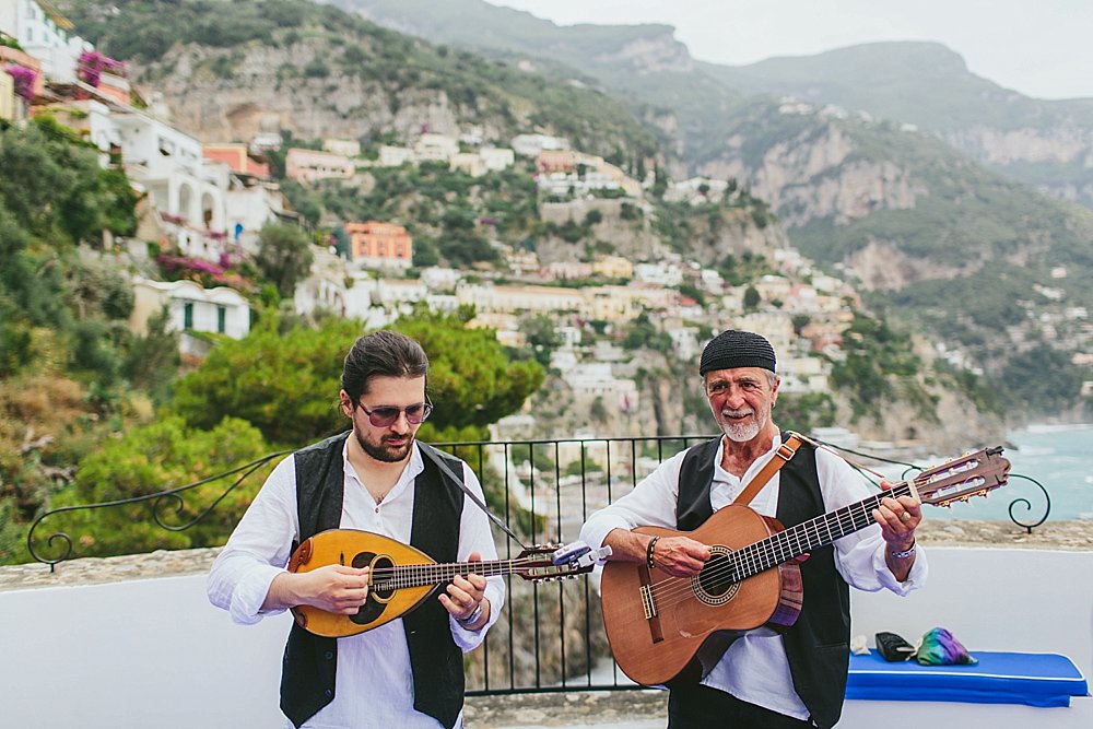 Positano wedding ceremony musicians