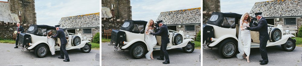 Bristol wedding arrival of the bride