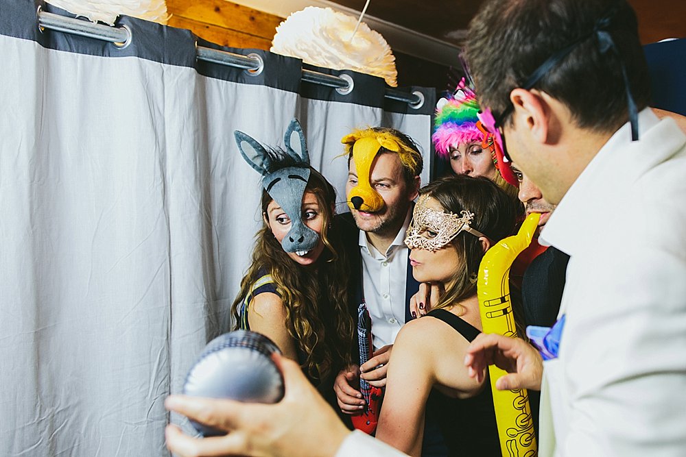 Bristol wedding photo booth dress up