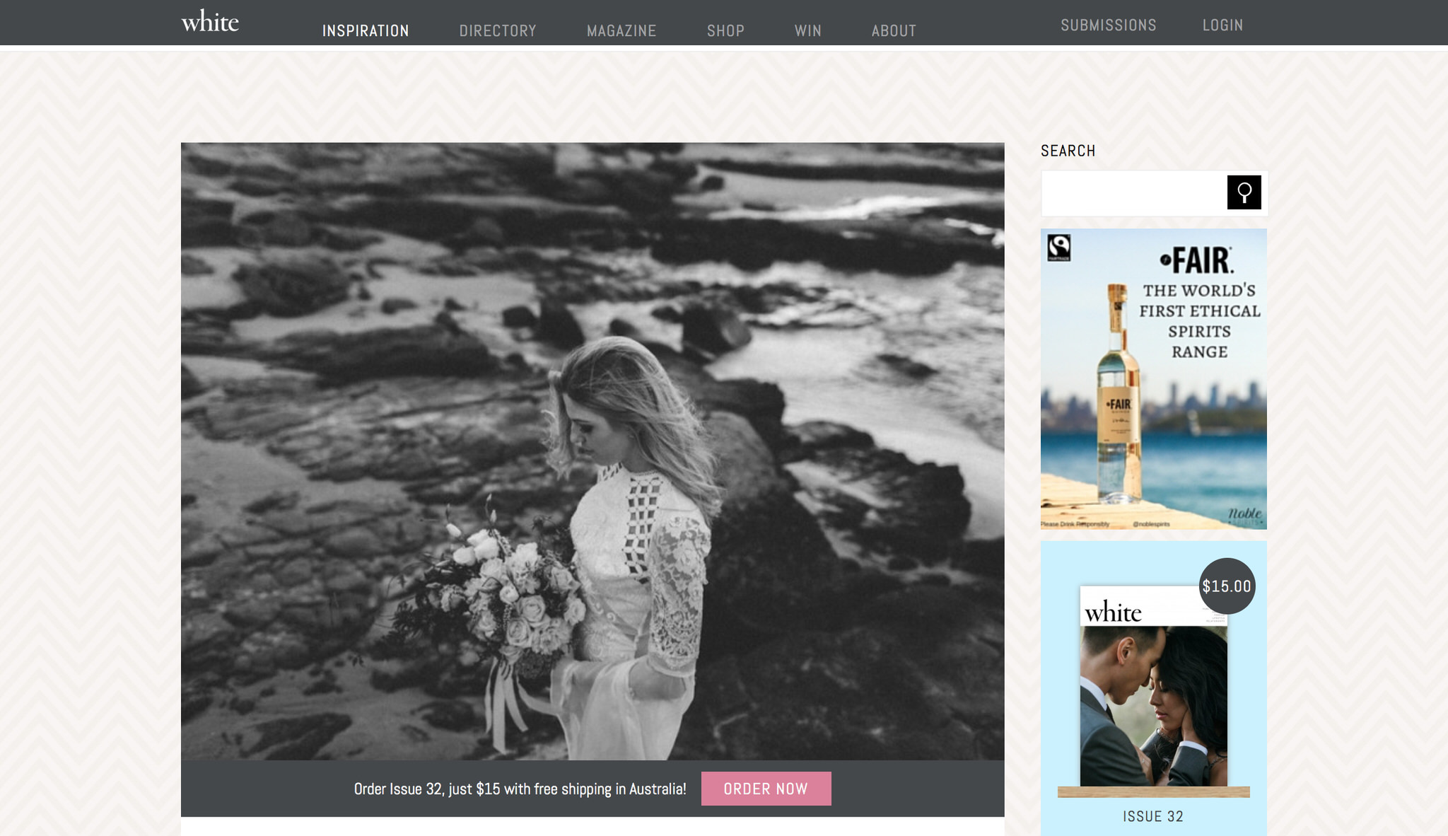 featured in White Magazine