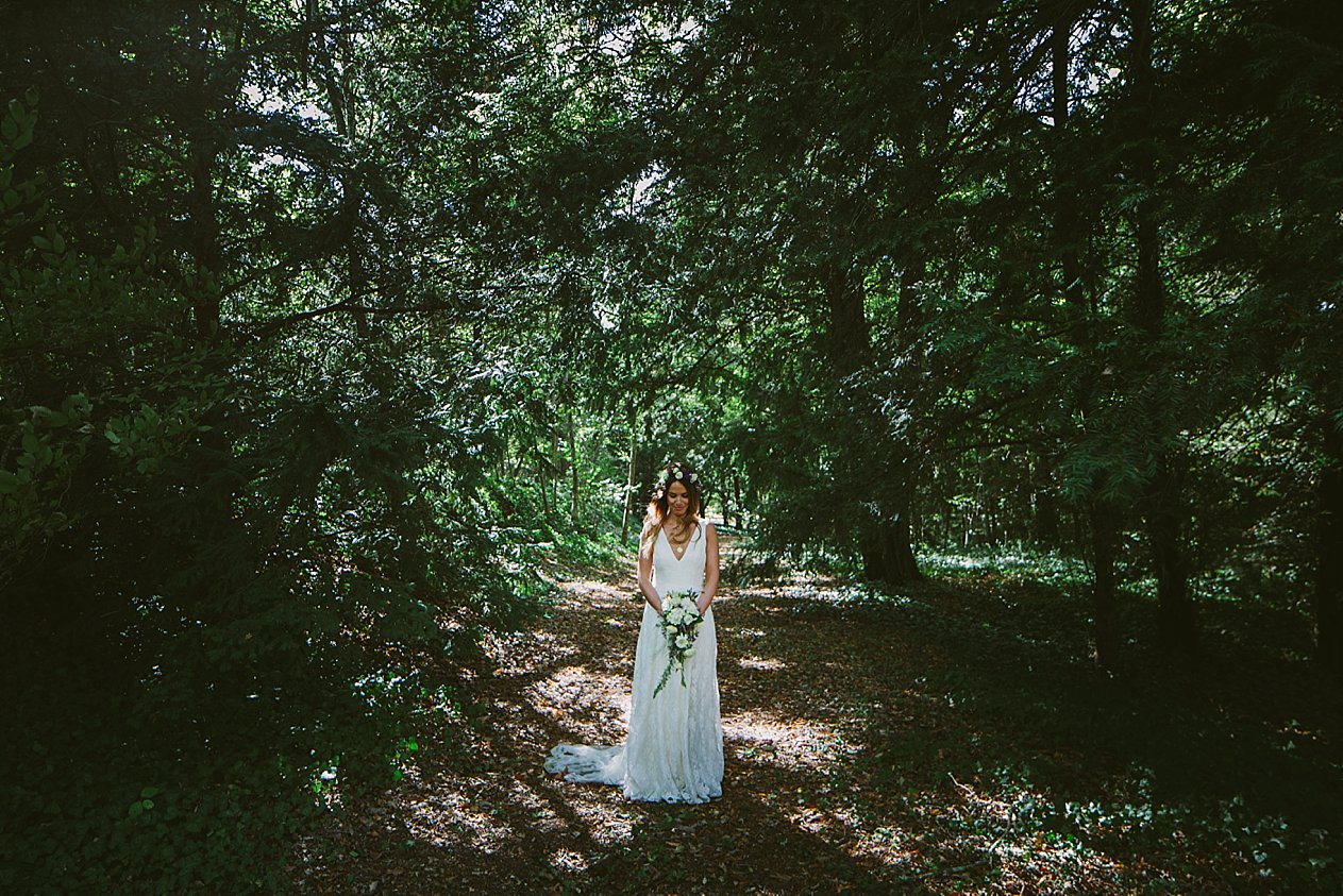 bride in the forest