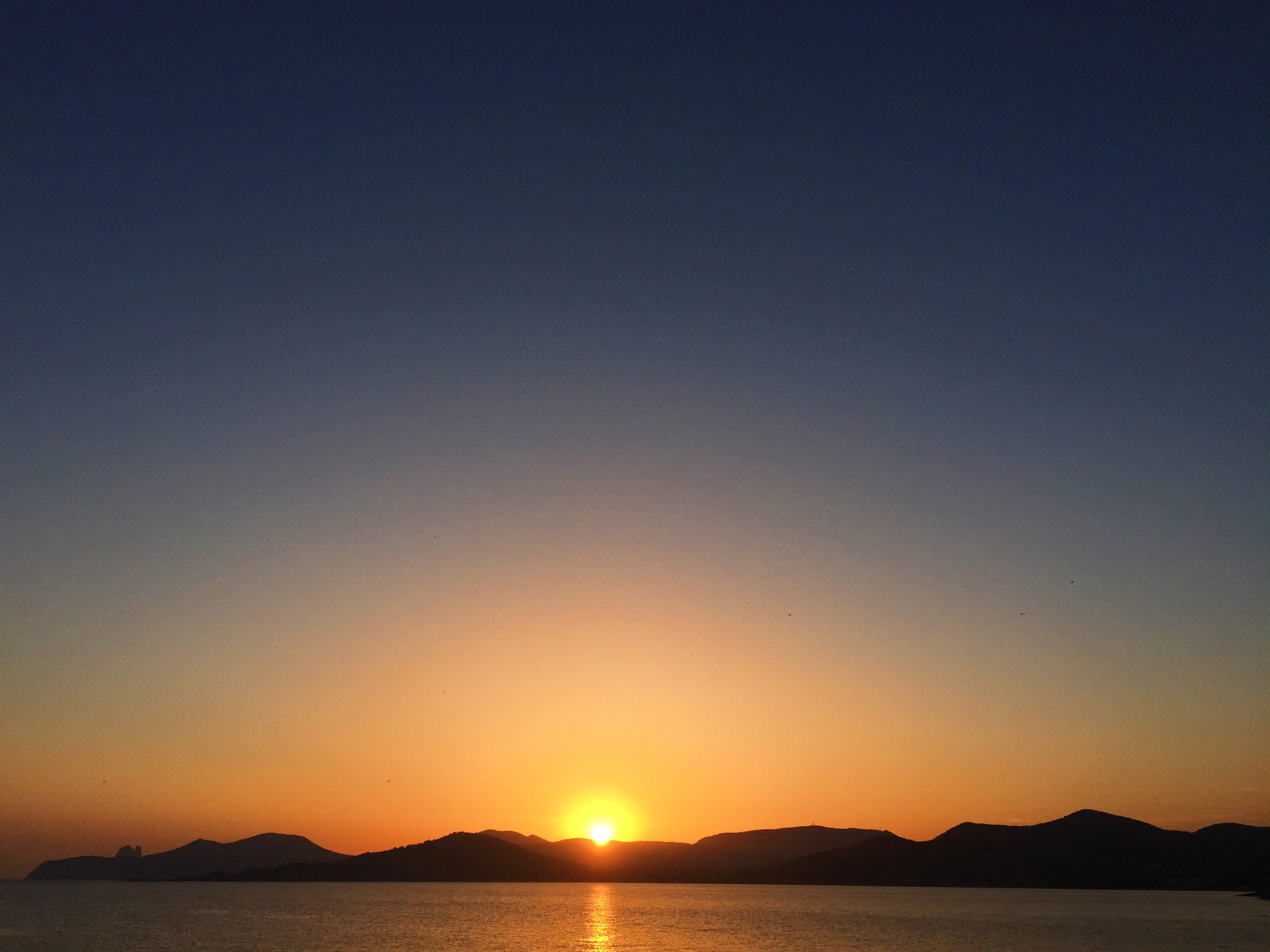 Sunset in Ibiza. landscape photography