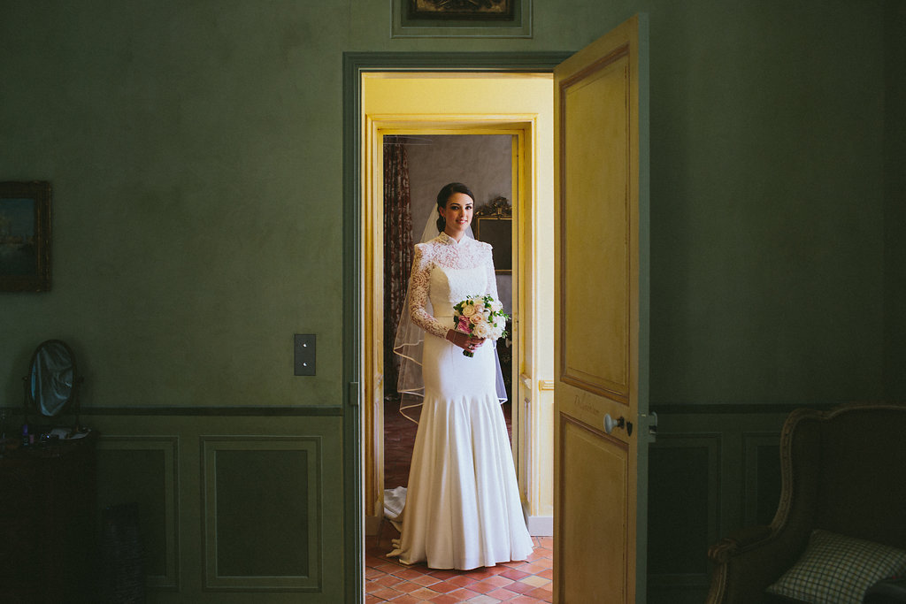 Provence wedding bride portrait