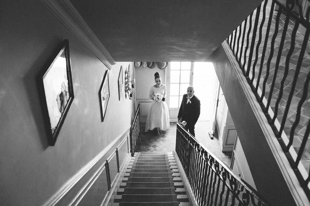 father of bride waiting on his daughter 