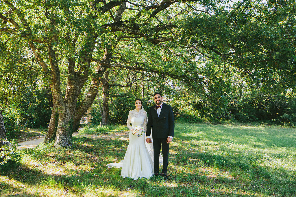 Provence wedding bride and groom photos