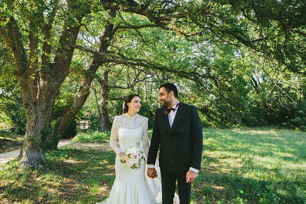 Provence wedding bride and groom portrait photo session 