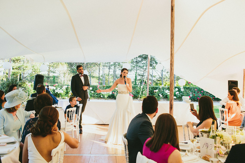 bride speech Provence French Wedding