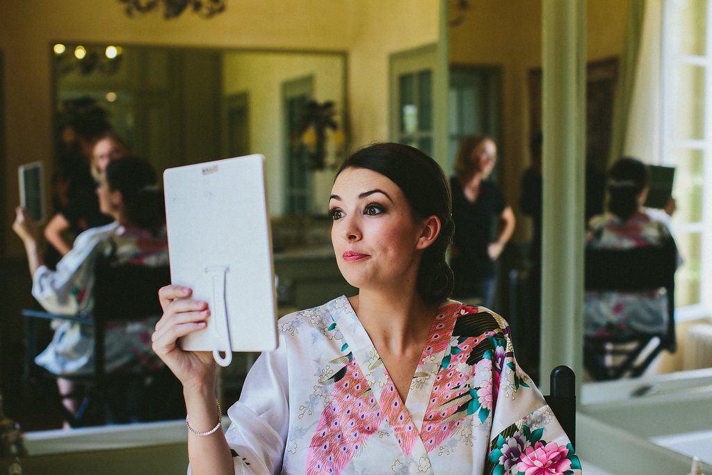 Provence wedding bride makeup check 