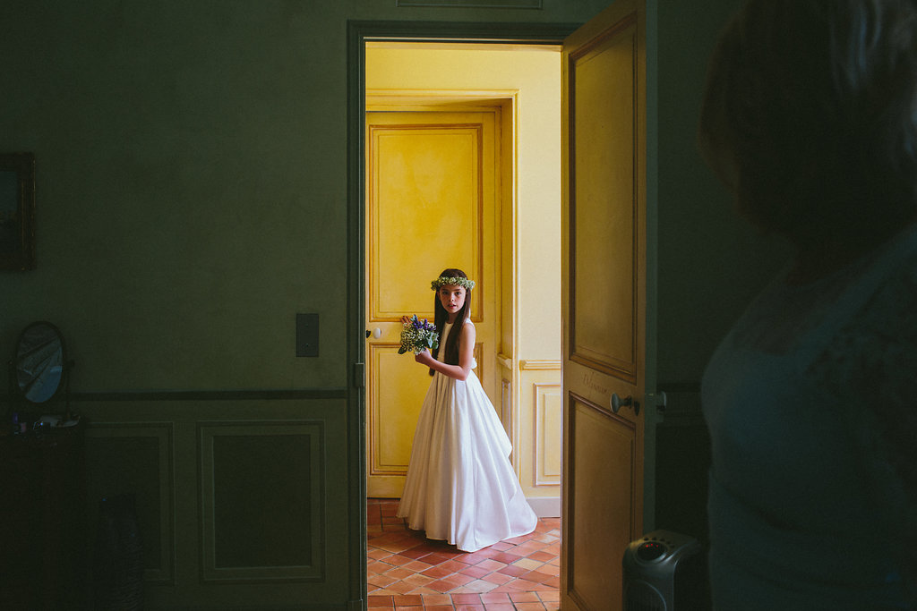 Provence wedding flower girls