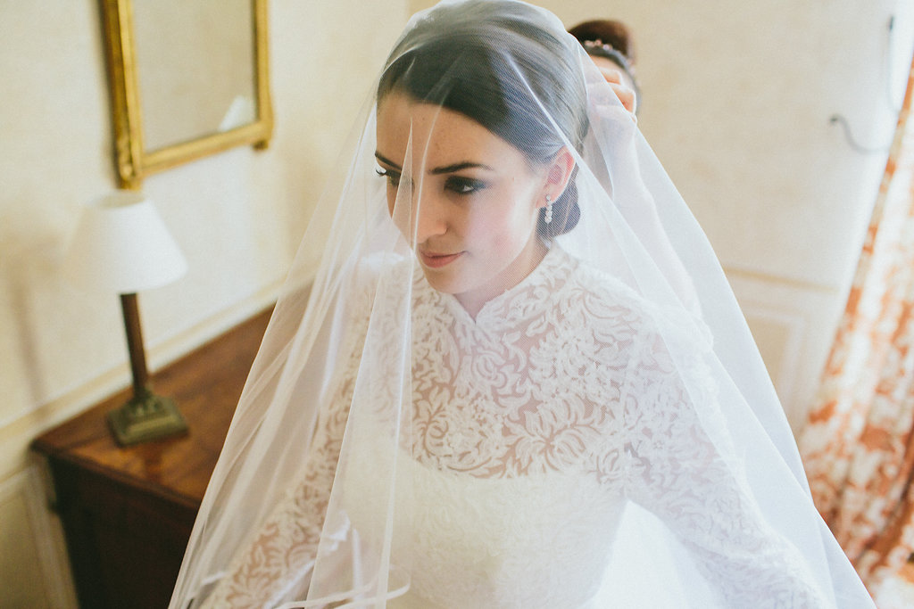 Provence wedding brides wedding veil 