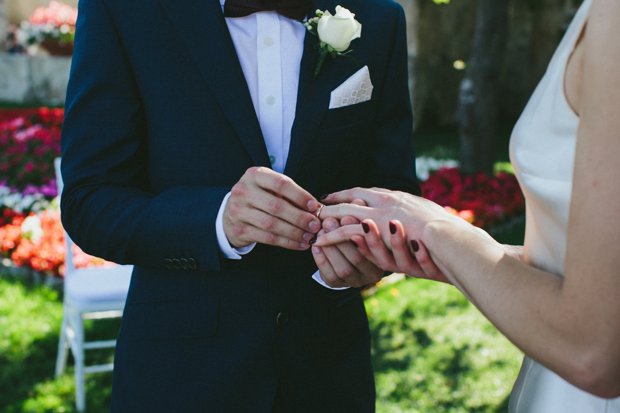 Italian weddings exchange of the rings