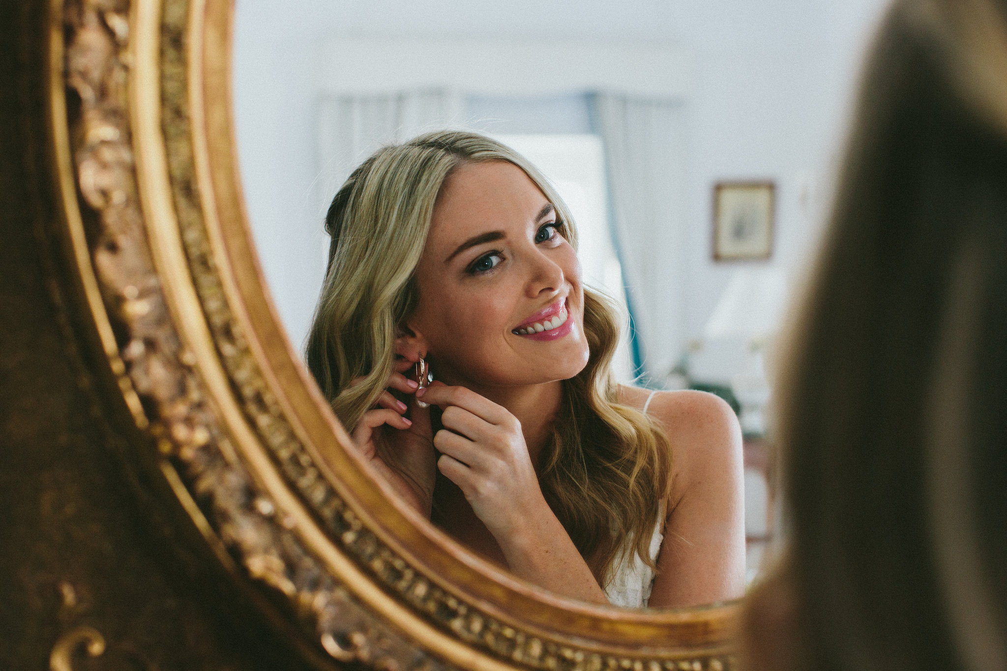 Bride earrings Ravello Italian Wedding