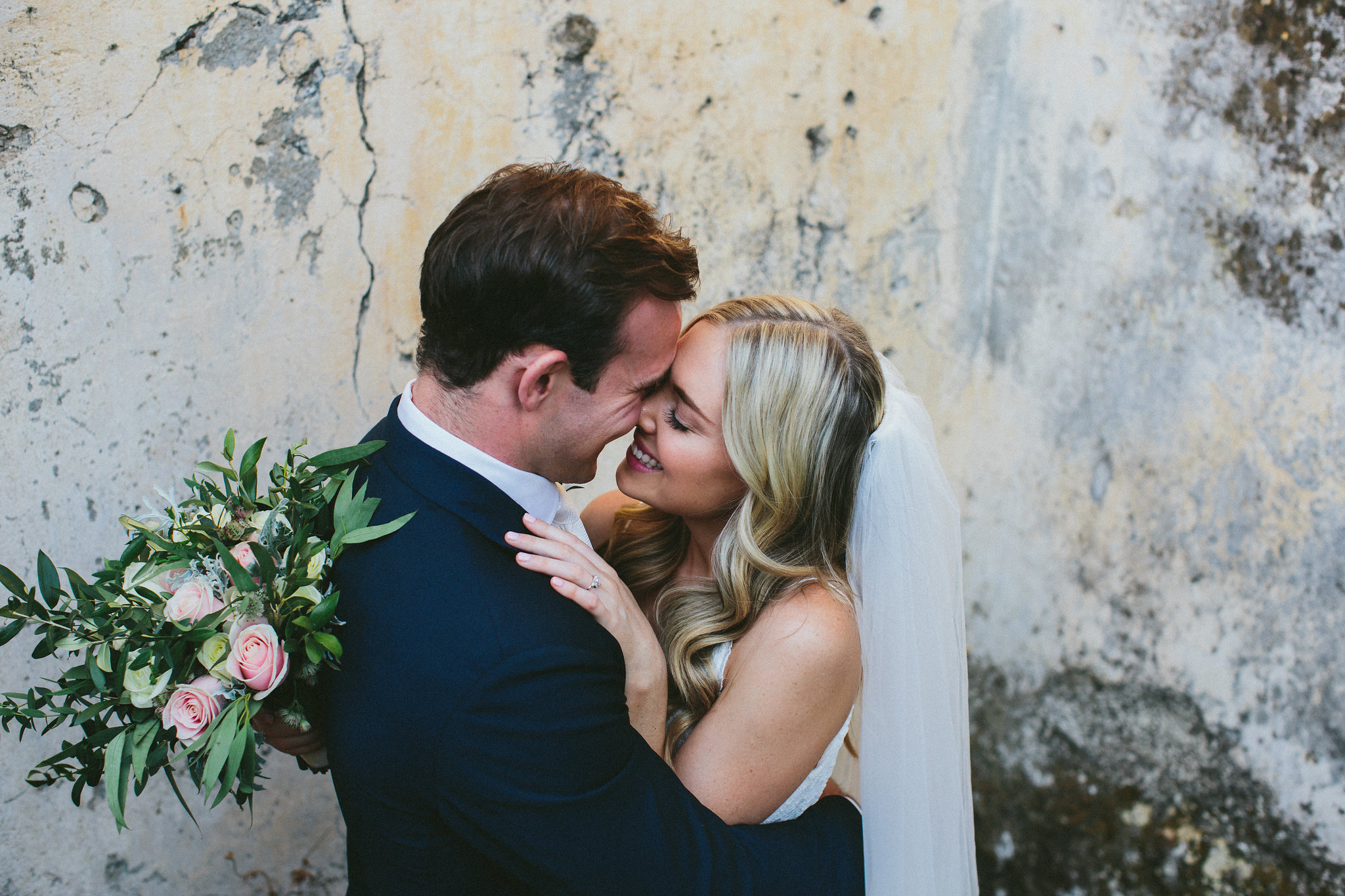 Italian wedding hold me close bride and groom