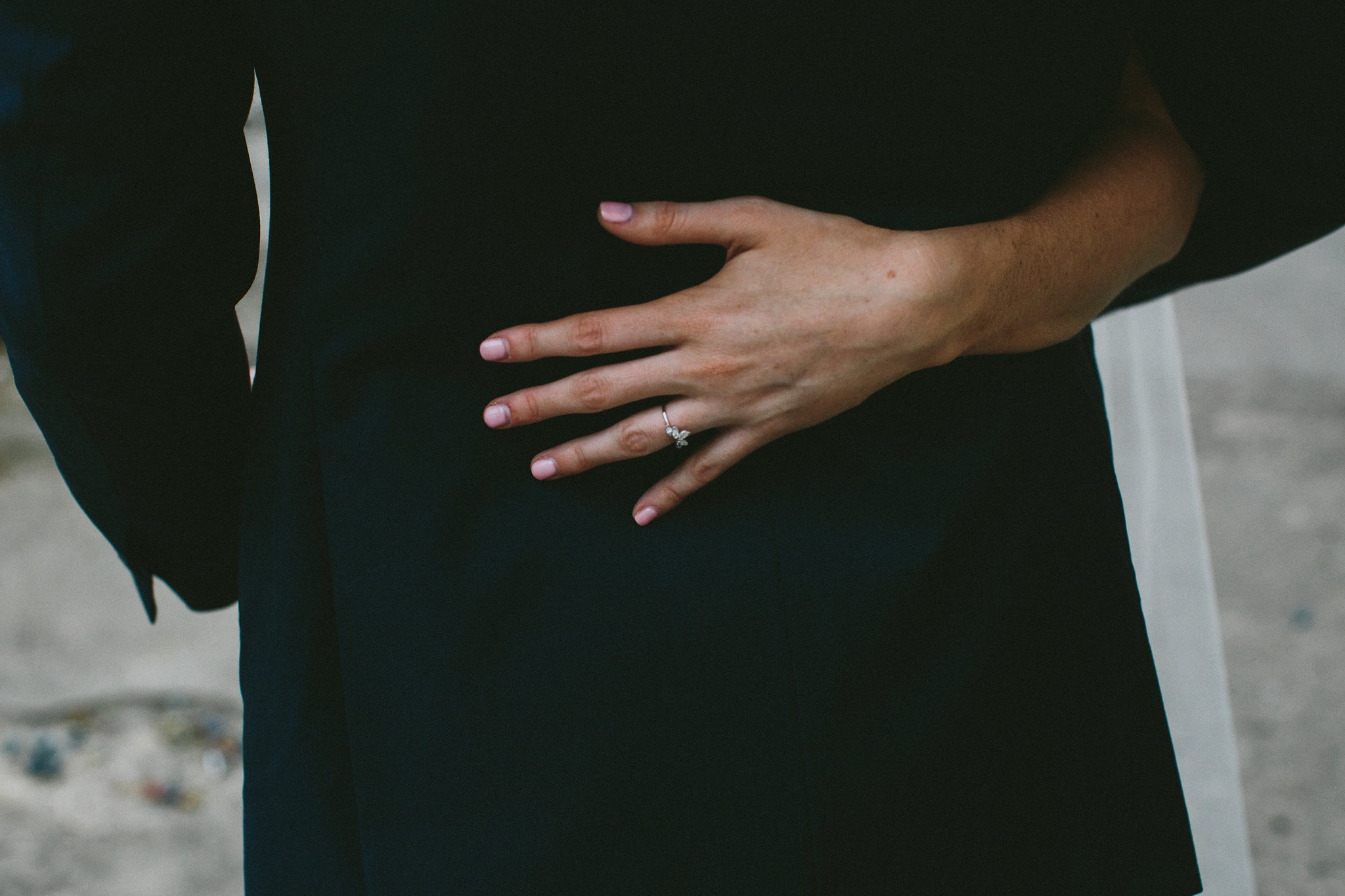 Portrait session brides wedding ring