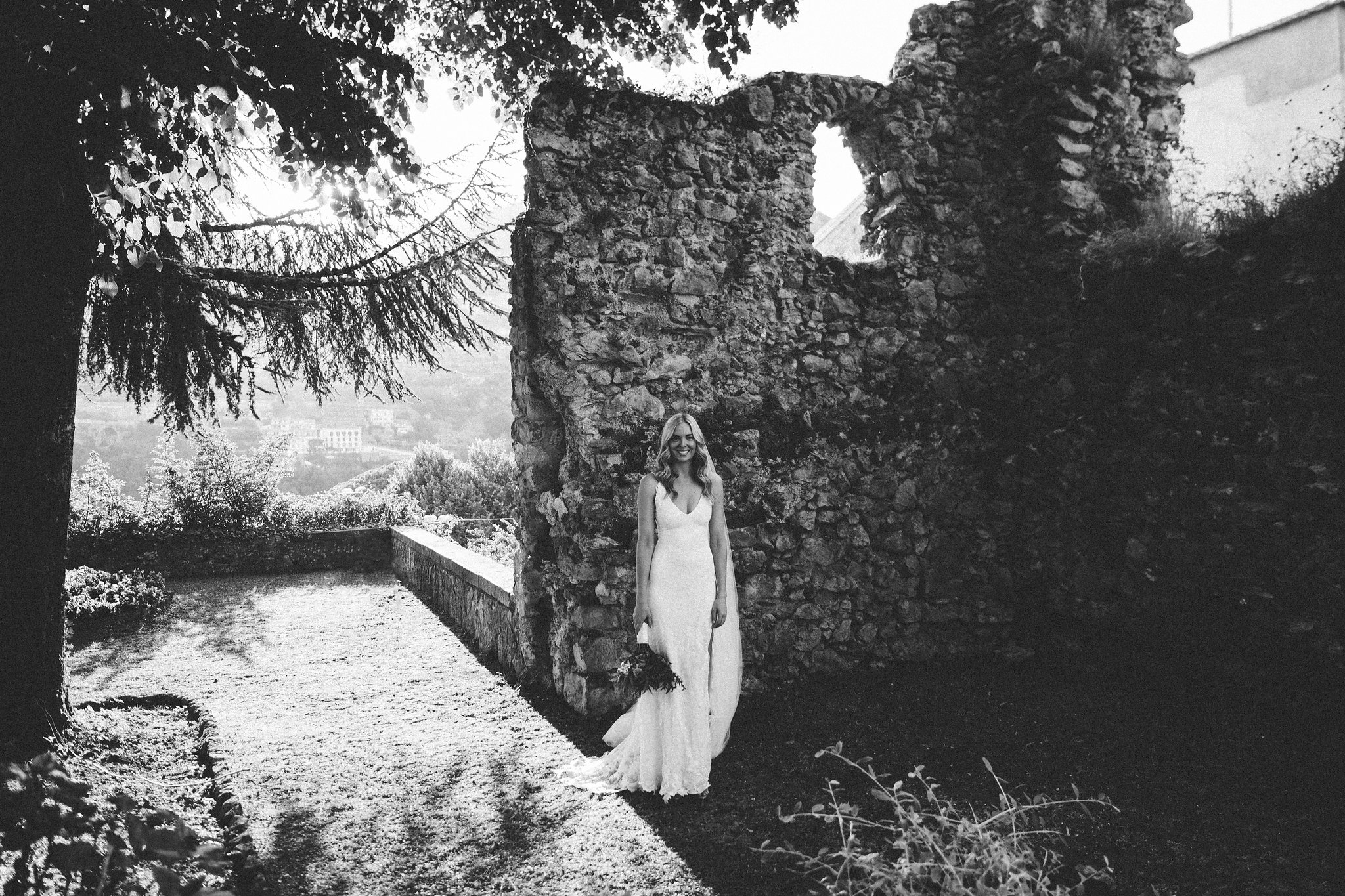 portraits of a bride Ravello Italy