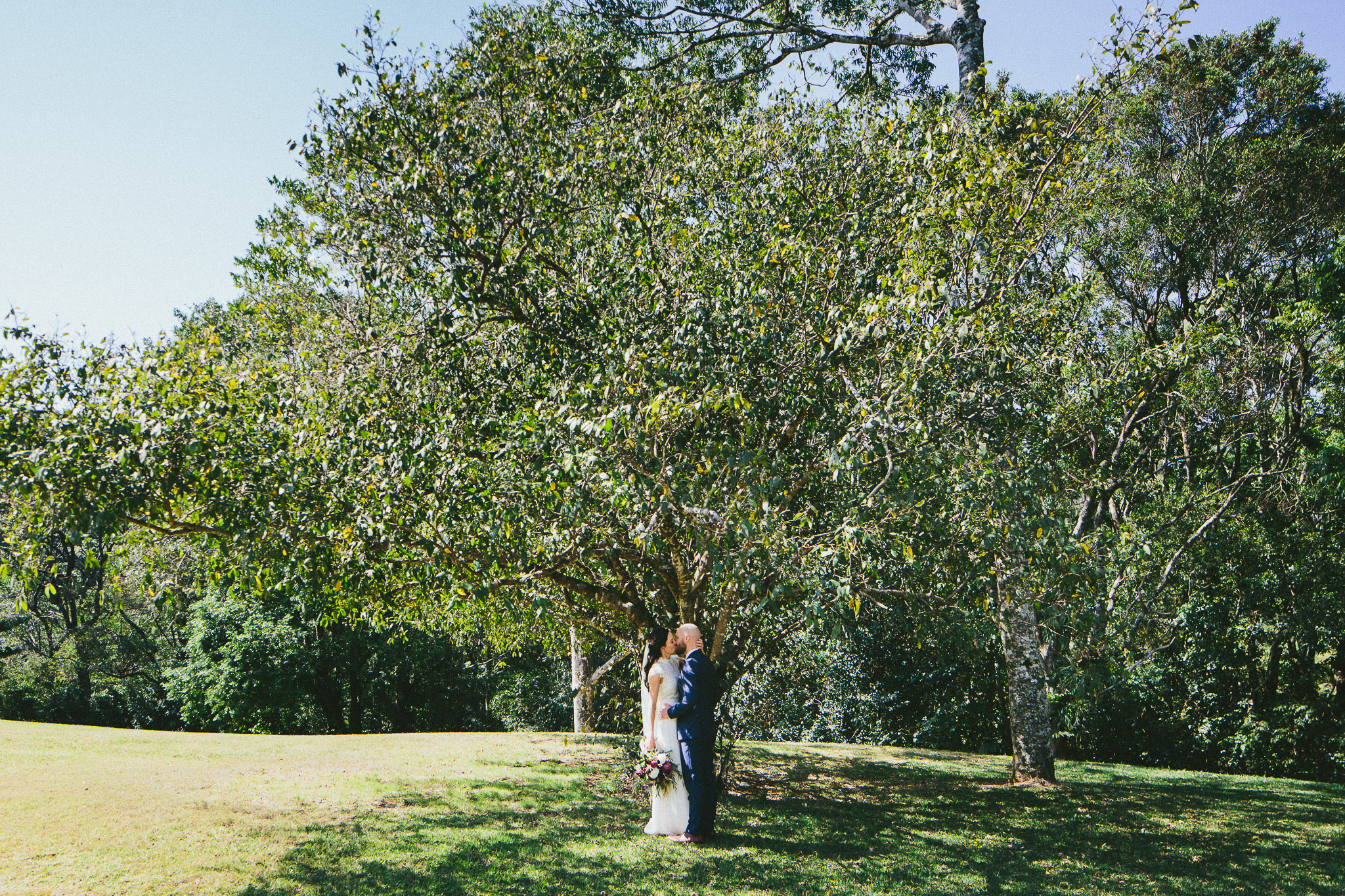 Sunshine Coast Australia Wedding under the trees