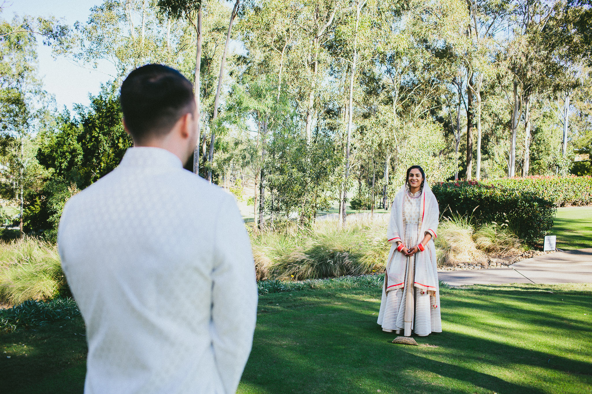 First look Indian wedding
